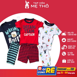 [Chọn mẫu] Bộ Carter cotton chất đẹp cho bé trai [Mua 2 tặng 1 khăn]
