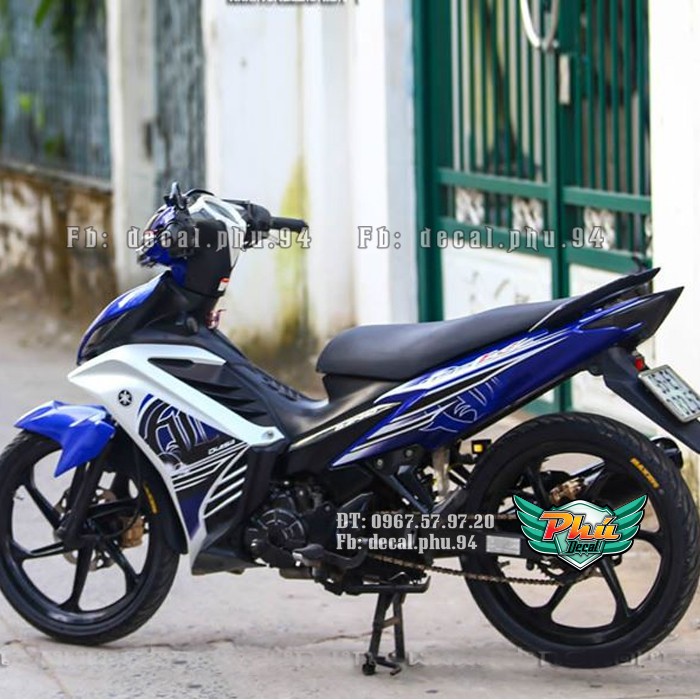 Tem rời Exciter 2011-2014 LC xanh trắng GP (A)