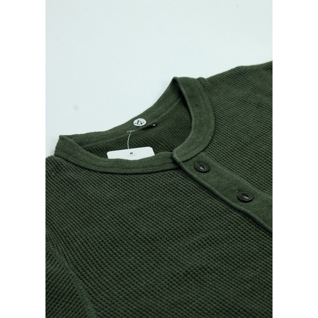 Áo Thun Nam Cổ Tròn Dài Tay Xanh Rêu | BigBuy360 - bigbuy360.vn