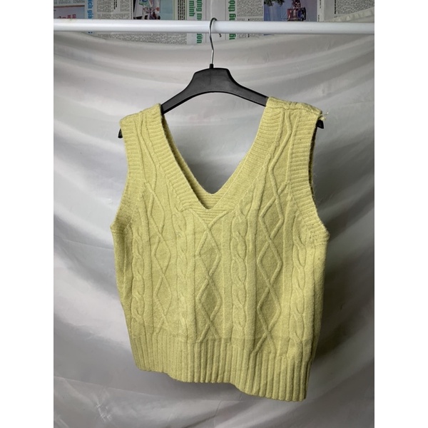 Áo gile len 2hand vintage đồ si