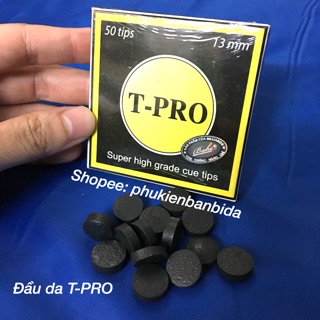 Hộp 50 viên đầu cơ bida T-PRO 13mm
