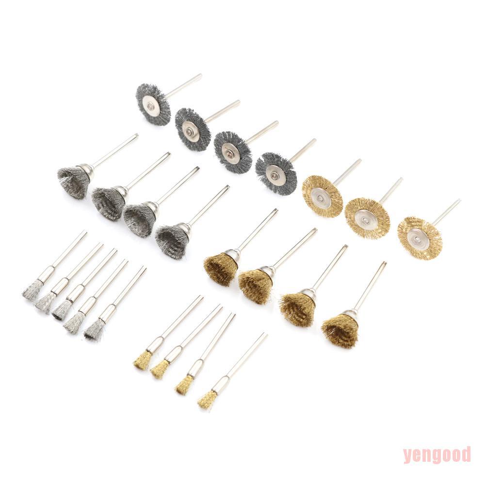 Bộ 24 Cọ Đánh Bóng Điện Bằng Đồng Chất Lượng Cao