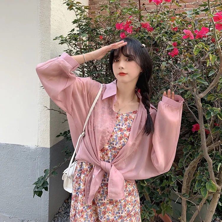Áo Sơ Mi Dài Tay Chất Liệu chiffon Mỏng Nhẹ Màu Trơn Thời Trang Cao Cấp Cho Nữ áo sơ mi JL-CX-03