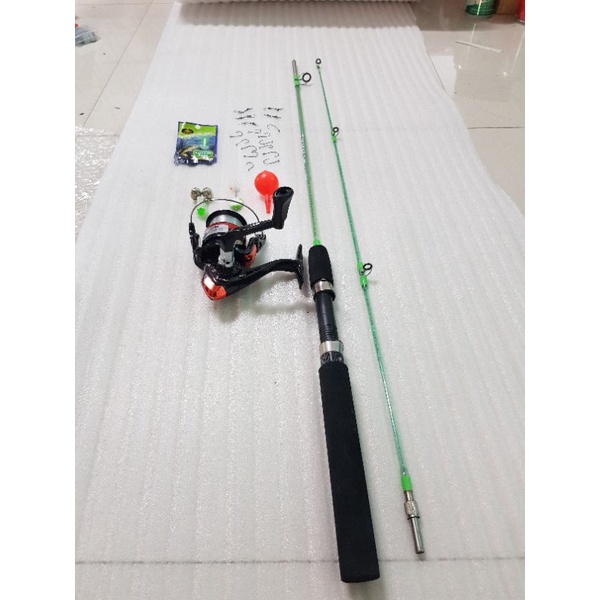 Bộ Combo câu câu cá đặc ruột 1m65 máy 5000 giá học sinh