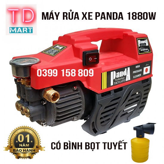 MÁY RỬA XE ÁP LỰC CAO PANDA 1880W (có video thử máy)