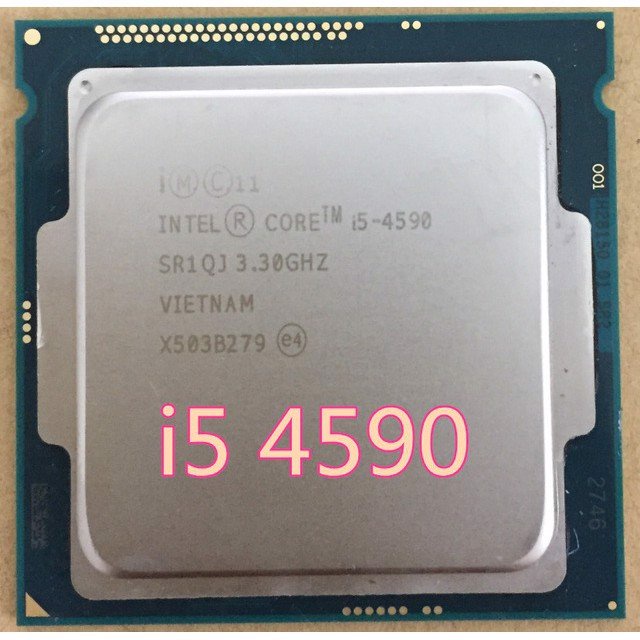 Chip ( CPU)  i5-4590 socket 1150 dùng cho mainboar H81, B85, hàng zin đẹp, bảo hành 1 tháng sử dụng.