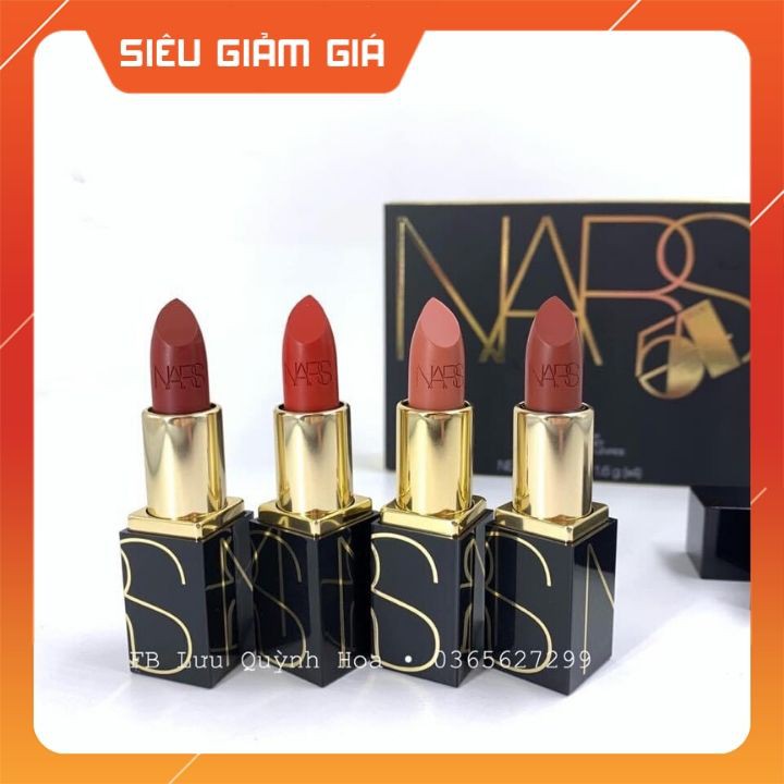 Set son NARS mini 4 màu Never Enough Lipstick Coffret