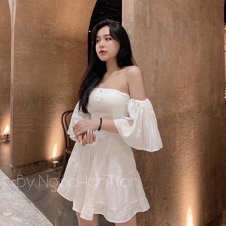 Đầm trắng dự tiệc