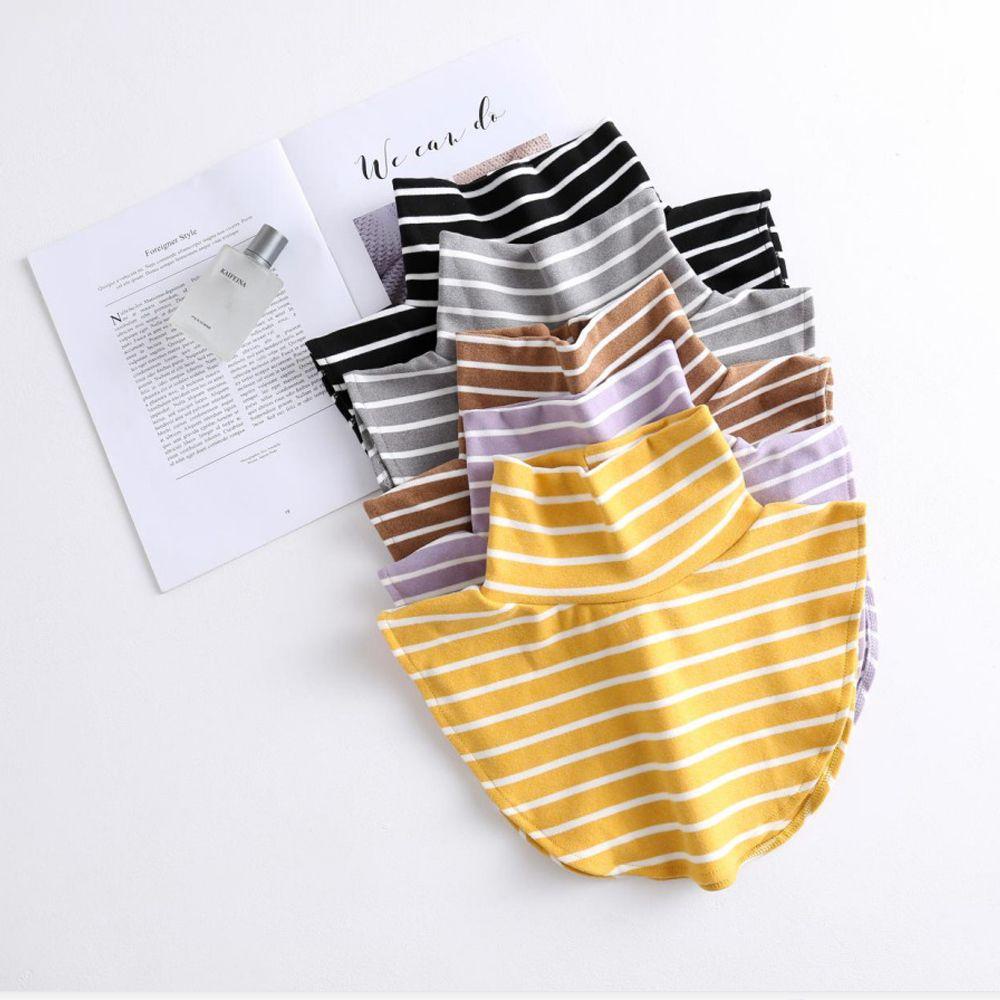 Cổ Áo Giả Kẻ Sọc Thời Trang Ấm Áp Có Thể Tháo Rời