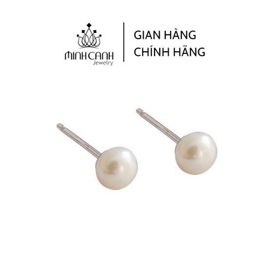 Bông Tai Nụ Nhân Tạo Chốt Bạc - Minh Canh Jewelry