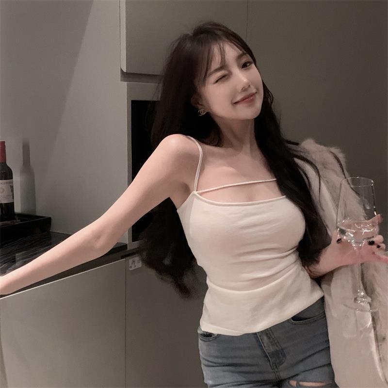 COZOK Áo Tank Top Màu Trơn Không Tay Quyến Rũ Hợp Thời Trang