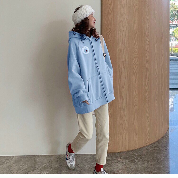 Áo Khoác Nữ Chống Nắng Cao Cấp Chất Liệu Nỉ Form Rộng Màu Hồng Kiểu Hàn Quốc N13.01 | BigBuy360 - bigbuy360.vn