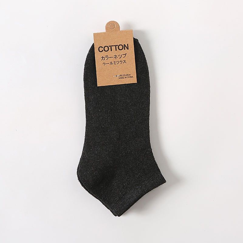 Vớ Tất Nam Nữ Cotton Trơn Cổ Ngắn Chất Đẹp Co Giãn 4 Chiều 2221