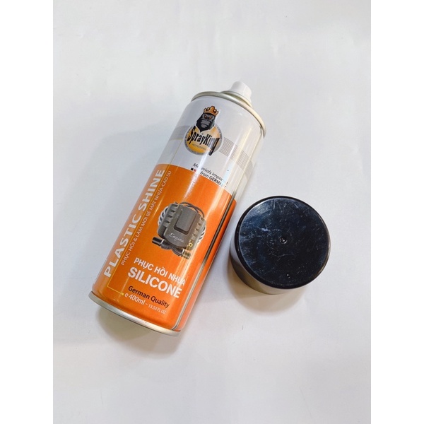 Chai xịt phục hồi nhựa nhám, mũ đen, vỏ xe SprayKing tặng mút