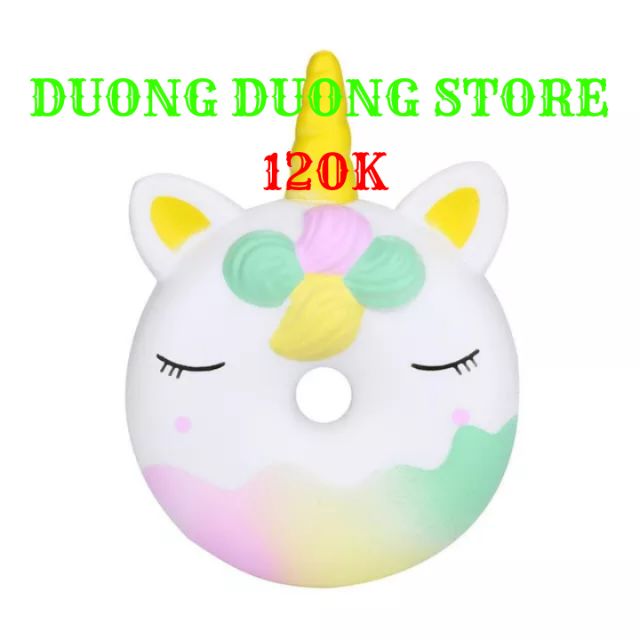 SQUISHY DONUT KỲ LÂN SỪNG VÀNG