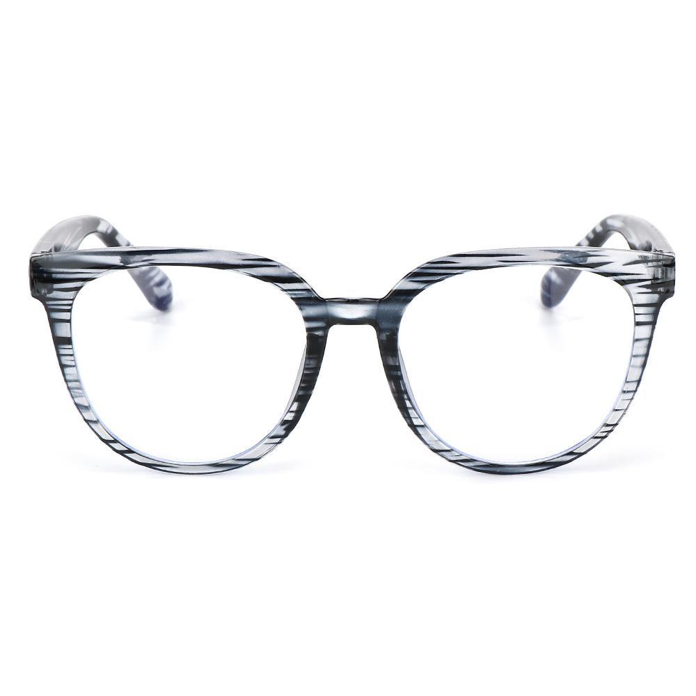 Mắt Kính Gọng Tròn Chống Tia UV Màu Xanh Dương Thời Trang