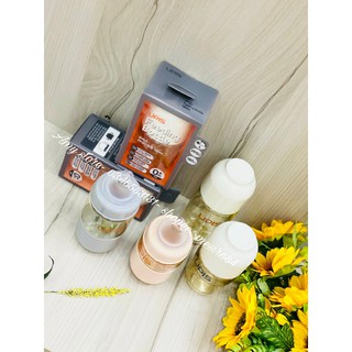 Bình sữa UPIS 180ml/ 260ml nhập Hàn Quốc dành cho bé từ sơ sinh nhựa PES/PPSU