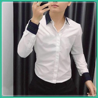 Áo sơ mi  - Áo sơ mi lụa cao cấp - Chất liệu lụa mềm mịn, mát mẻ, dáng trẻ trung thanh lịch, mặc bao đẹp