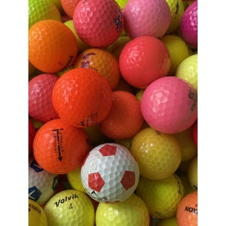 Bóng golf màu bóng tập- tổng hợp các thương hiệu- combo 10 bóng