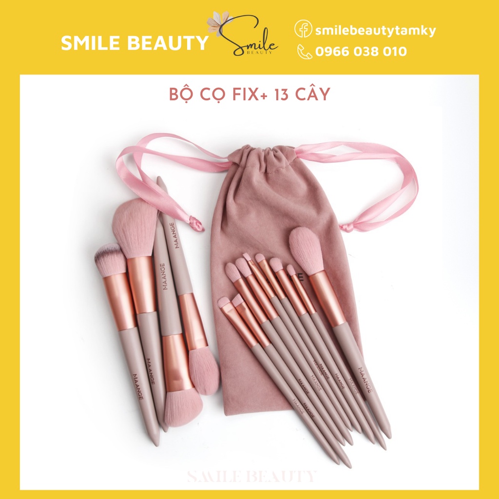 Bộ Cọ FIX+ 13 Cây Màu Hồng