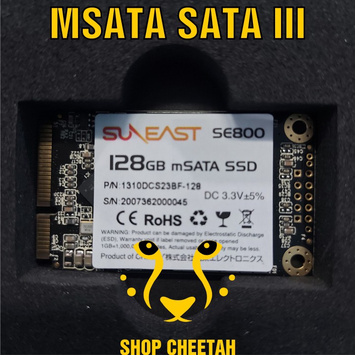 Ổ cứng SSD mSATAIII SunEast 128GB nội địa Nhật Bản – CHÍNH HÃNG – Bảo hành 3 năm – mSata3 SSD chính hãng