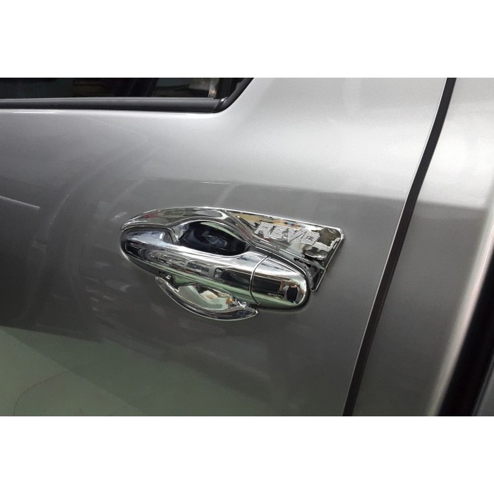 Ốp tay nắm, hõm cửa xe Toyota Hilux Revo đời 2016- 2021 mạ crom cao cấp