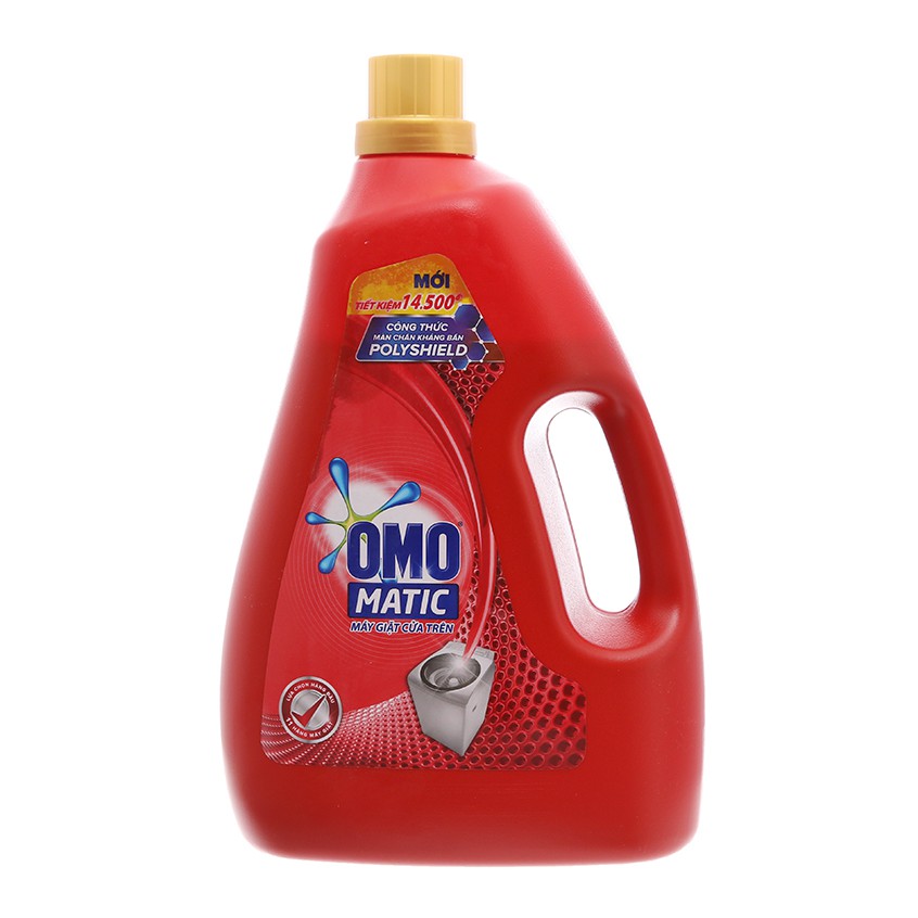 Nước giặt OMO Matic Polyshield kháng bẩn chai 4 lít