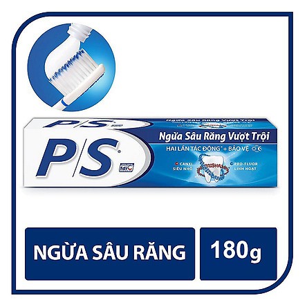KEM ĐÁNH RĂNG P/S NGỪA SÂU RĂNG VƯỢT TRỘI-180G