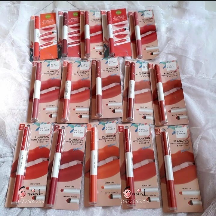 [Kết Hợp Dưỡng Môi] Son Lì 2 Đầu Baby Bright Matte Cushion Lip & Moist Tint | BigBuy360 - bigbuy360.vn