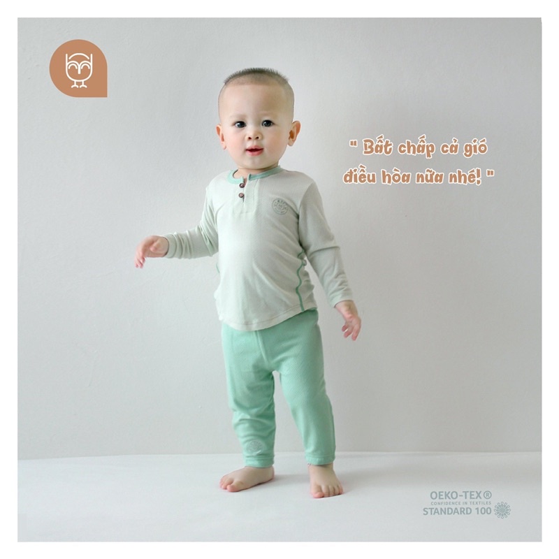 HRNEE - Bộ dài tay cổ trụ Hãng Hrnee Cho Bé Trai Bé Gái - Shop NGA STONE