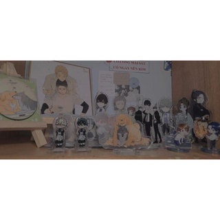 Standee sói đầu đàn và cún nhỏ