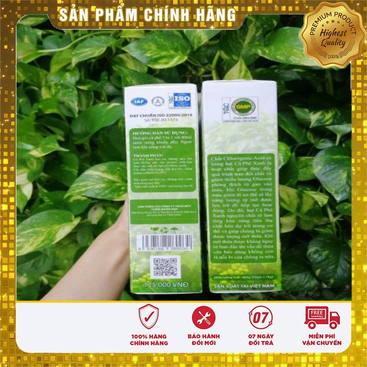 Combo 3 Hộp Cà Phê Xanh cam kết chính hãng có tem điện tử Thiên Nhiên Việt Giá sỉ