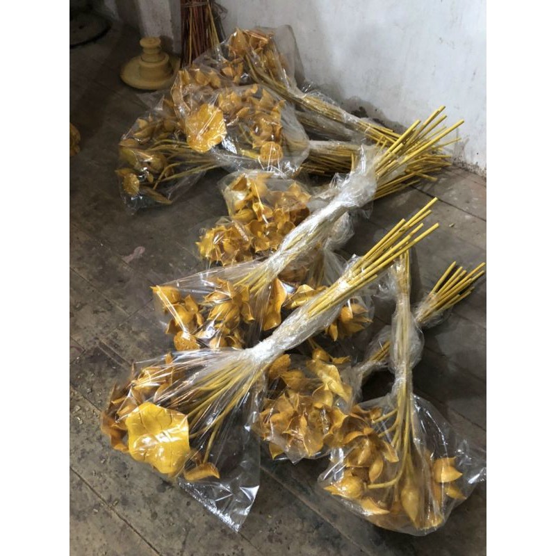 Hoa sen gỗ dạng cành để cắm bình giá rẻ