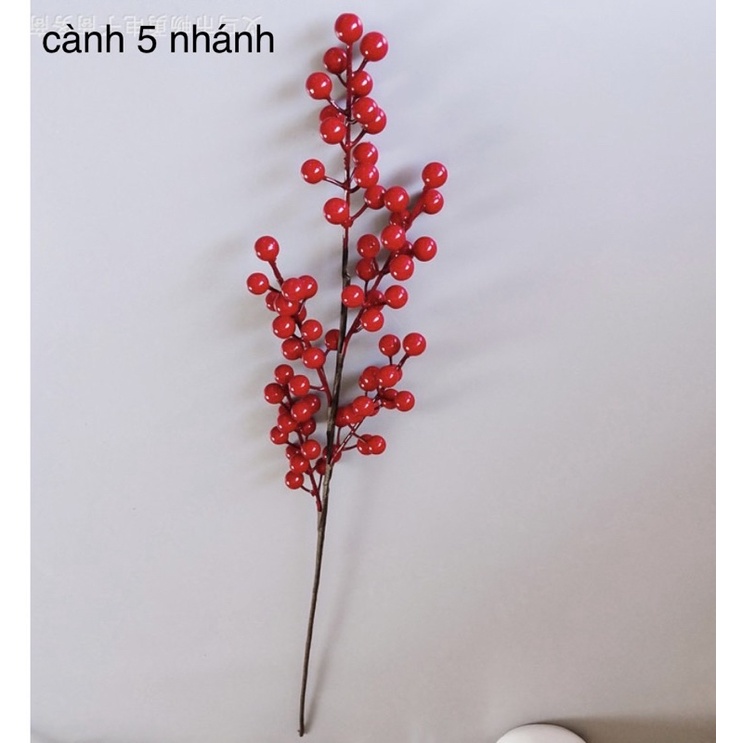 cành đào đông đỏ (5 nhánh)