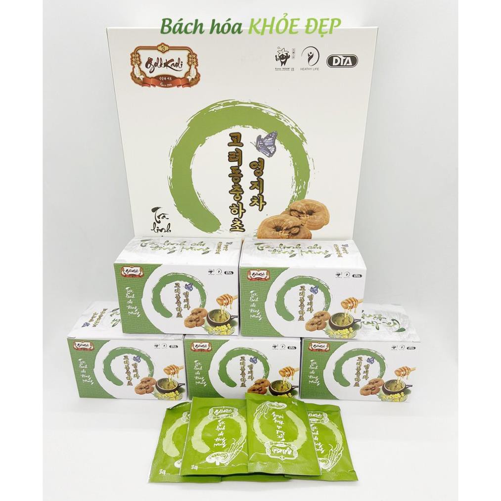Trà Linh Chi Đồng Trùng Hạ Thảo GoldKaoli 100 gói - Tăng sức đề kháng, bồi bổ cơ thể | BigBuy360 - bigbuy360.vn