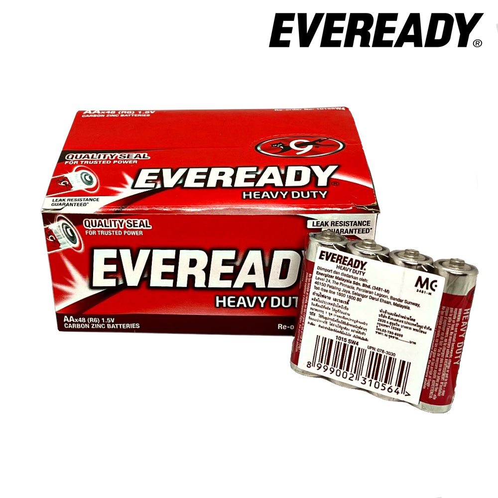 Hộp Pin AA 1,5V  ENERGIZER EVEREADY heavy duty 1015 - Hàng Chính Hãng