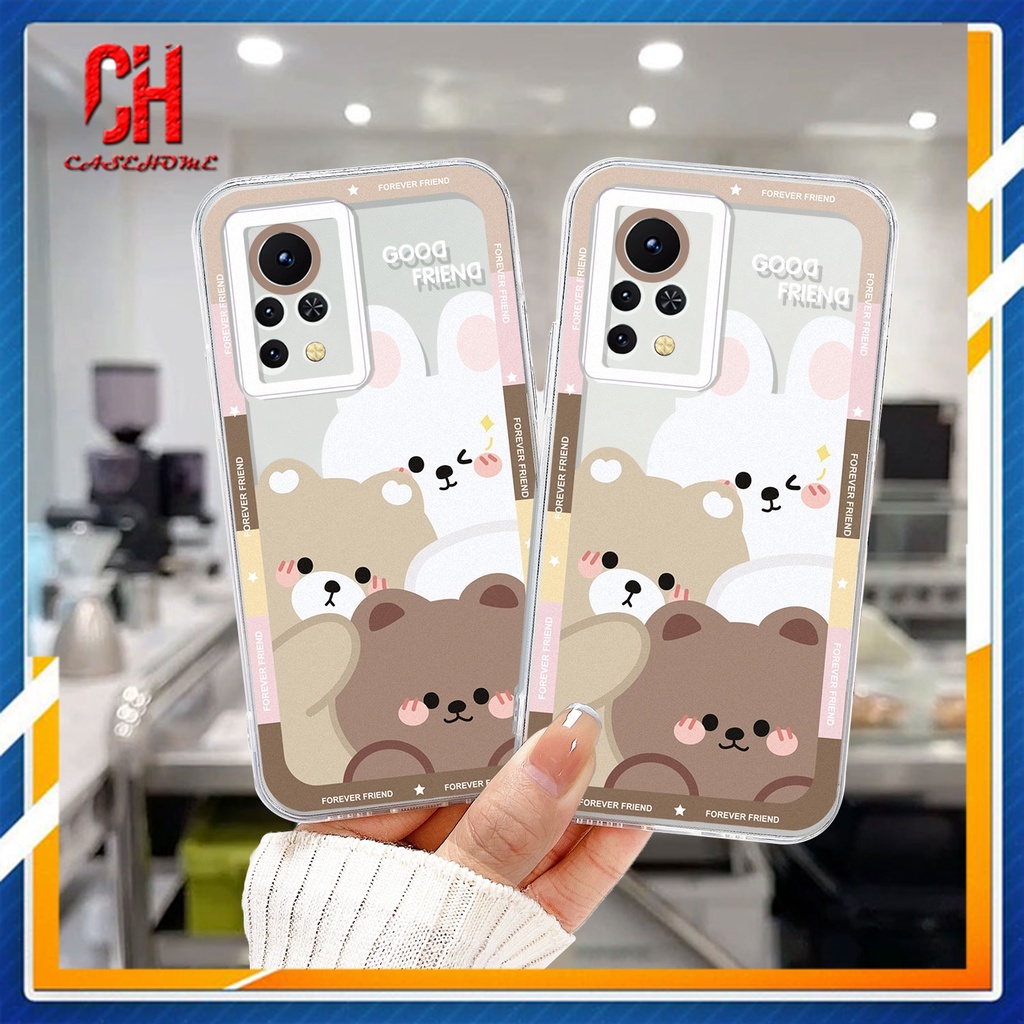 Ốp Điện Thoại Tpu Mềm Trong Suốt Hình Thỏ Dễ Thương Cho Infinix Hot 10s NFC 10 10t 10 11 Play 10i 9 Pro 10 Lite