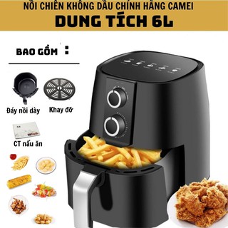 Nồi chiên không dầu dung tích 6 lít CAMEL Bảo hành 6 tháng NC01