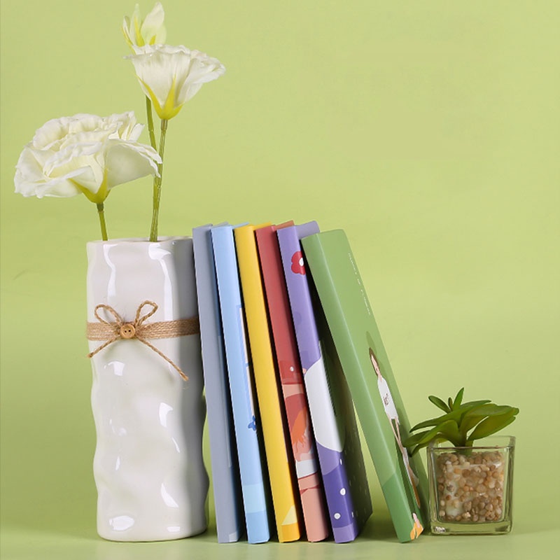 Sổ Tay Ghi Chú Sổ Ghi Kế Hoạch Với Bìa Bằng Giấy Gird Dòng Kinbor Flowery Kawaii