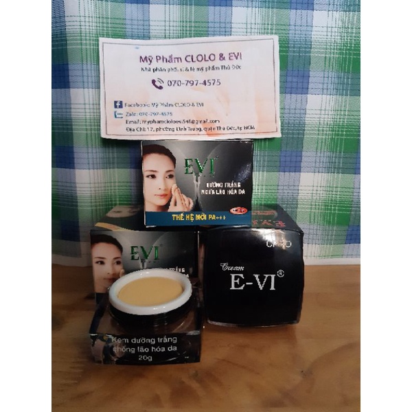 Kem Dưỡng Trắng Ngừa Lão Hóa Da EVI