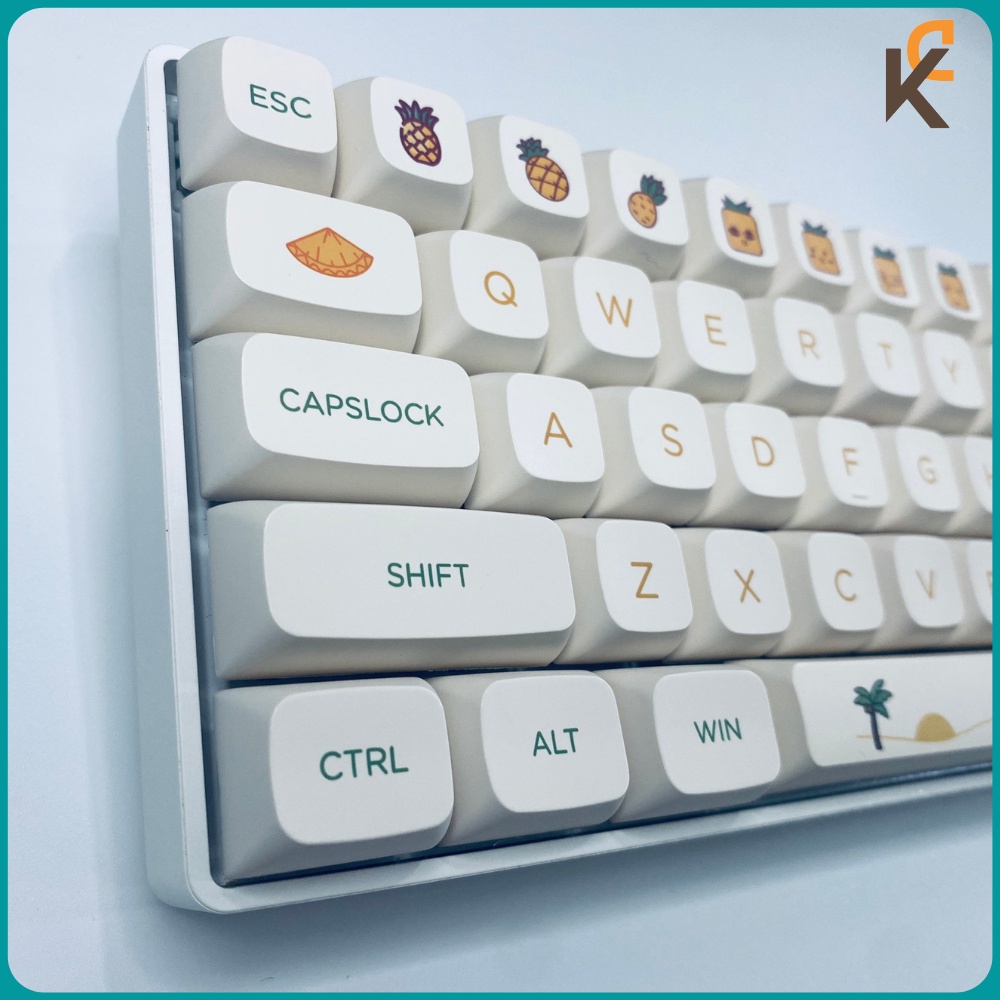 Nút Keycap Pineapple - Keycap Dứa XDA PBT Dành Cho Bàn Phím Cơ