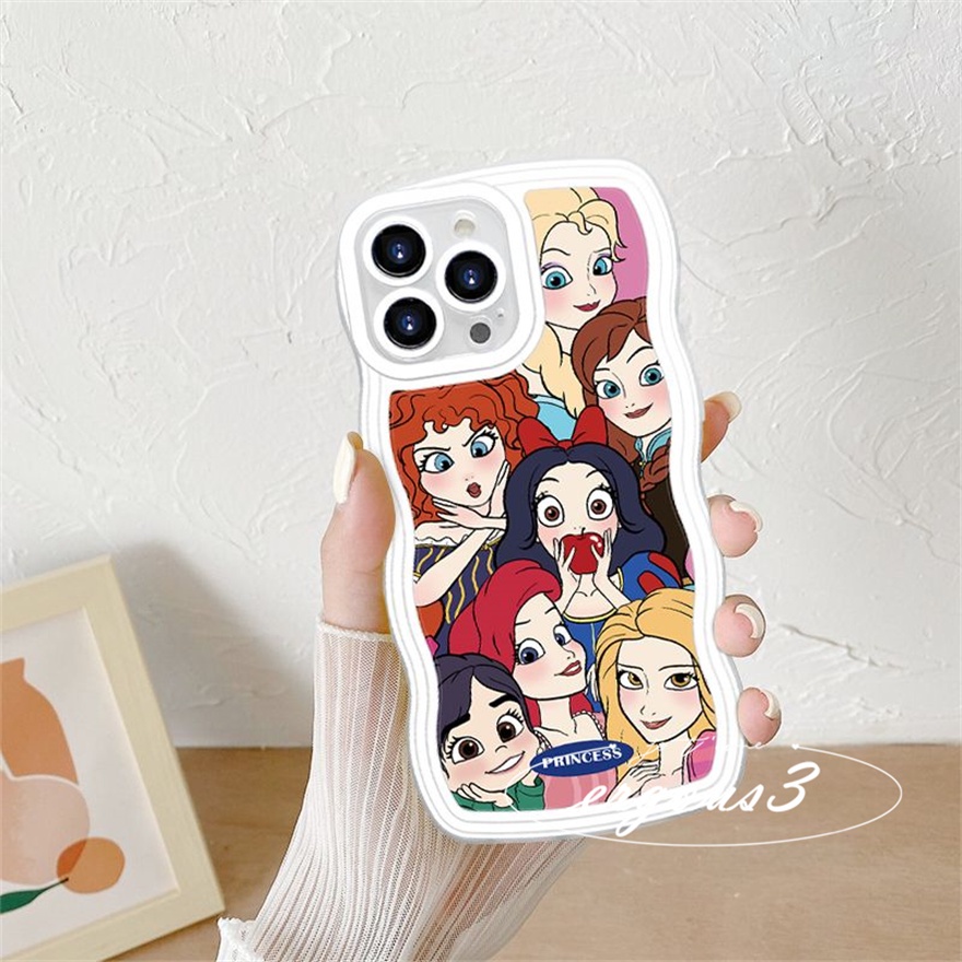 Ốp Điện Thoại Mềm Họa Tiết Công Chúa Hoạt Hình Cho iPhone 14 13 12 11 Pro Max SE2020 X XR Xs Max 7 8 Plus
