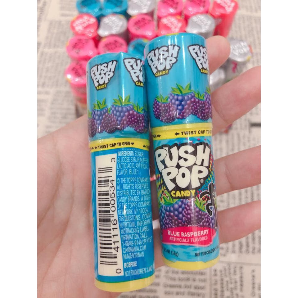 Kẹo son môi PUSH POP Mỹ 1 thỏi