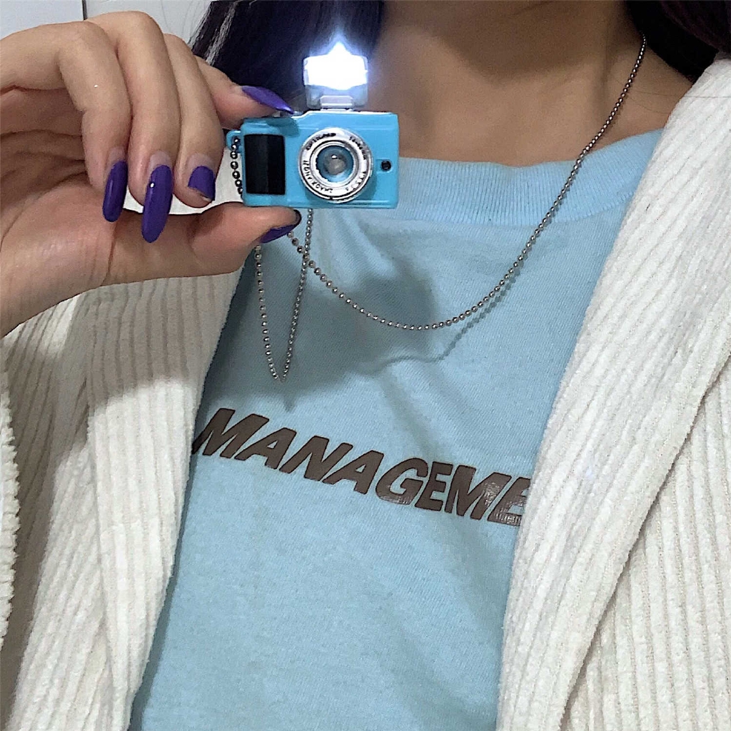 [Giao Hàng Miễn Phí] Dây Chuyền Mặt Hình Máy Ảnh Mini 22124 Phát Ra Âm Thanh Độc Đáo Cho Cặp Đôi