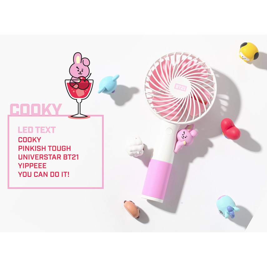 (Có sẵn/freeship xtra) Handy fan BT21 Ver 3 Quạt mini cầm tay | BigBuy360 - bigbuy360.vn