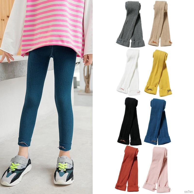 Quần Legging đính nơ đáng yêu cho bé gái