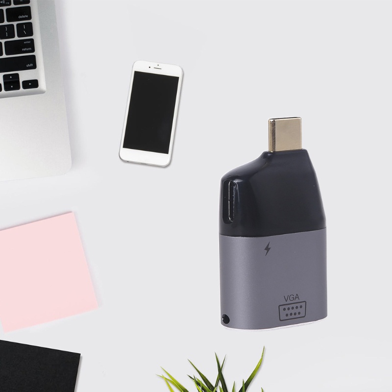 Đầu Nối Chuyển Đổi Type-C Sang VGA Tốc Độ Cao Cho Máy Tính / Laptop