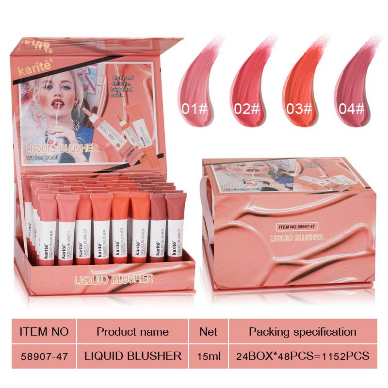 [Hàng mới về] Má hồng dạng kem 4 màu tự nhiên làm sáng da lâu trôi Kissbeauty 15ml