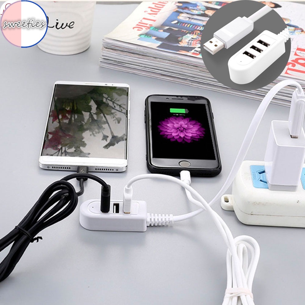 1 Đầu Chia Cổng Sạc Usb 3.0 Thông Minh Đa Năng Cho Điện Thoại