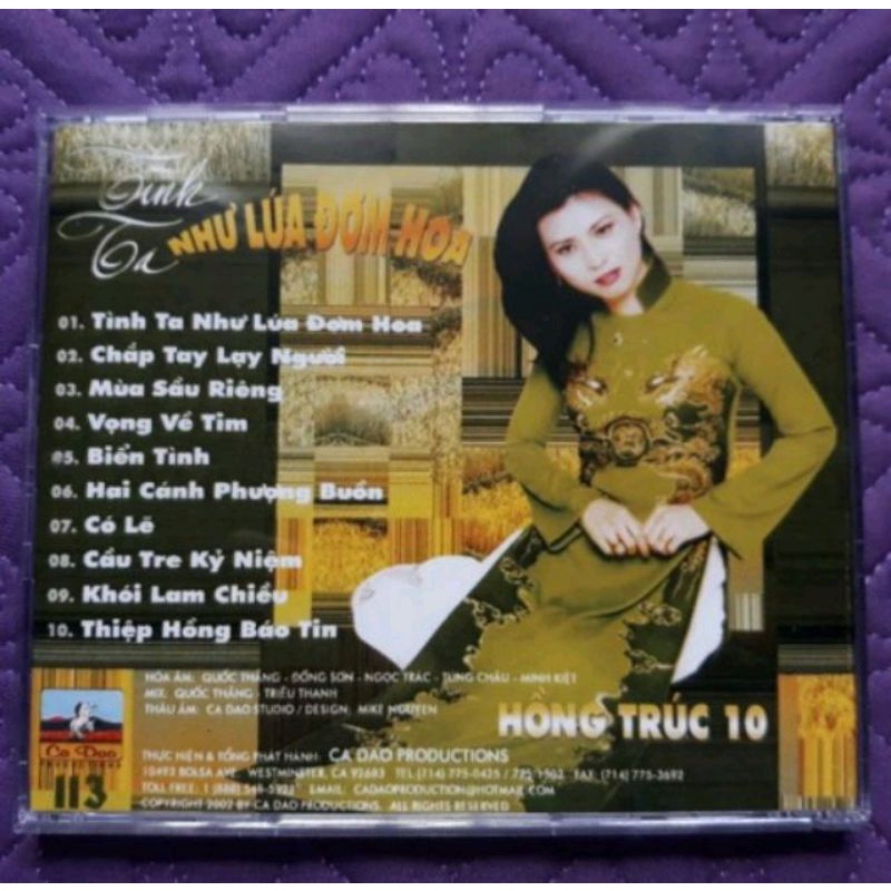 Bộ 5 cd Hồng Trúc 6,7,8,9,10 phono